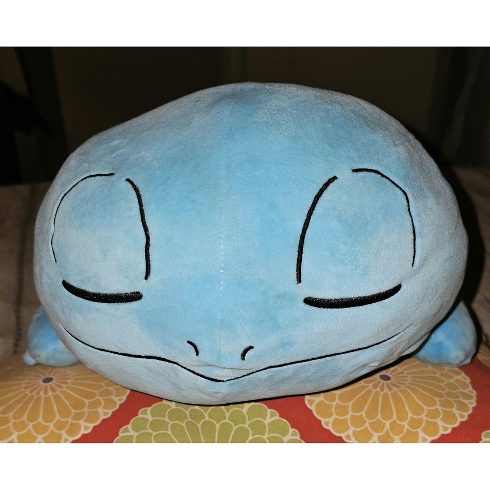 Sleeping Squirtle Pokémon Plush, 18-in, Pre-owned Nintendo Game Freak 2022